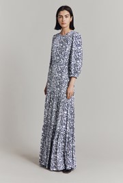 Lily Floral Crepe Maxi Dress