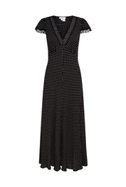 Erika Spot Crepe Midi Dress