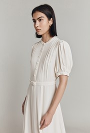 Francis Satin Back Crepe Midi Dress