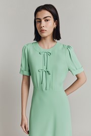 Louisa Satin Back Crepe Midi Dress