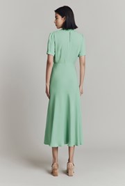 Louisa Satin Back Crepe Midi Dress