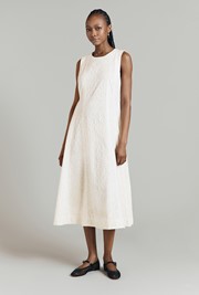 Aimee Embroidered Cotton Midi Dress