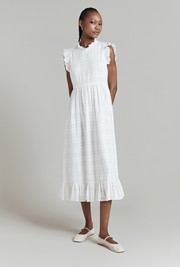 Monique Cotton Mix Midi Dress