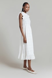 Monique Cotton Mix Midi Dress