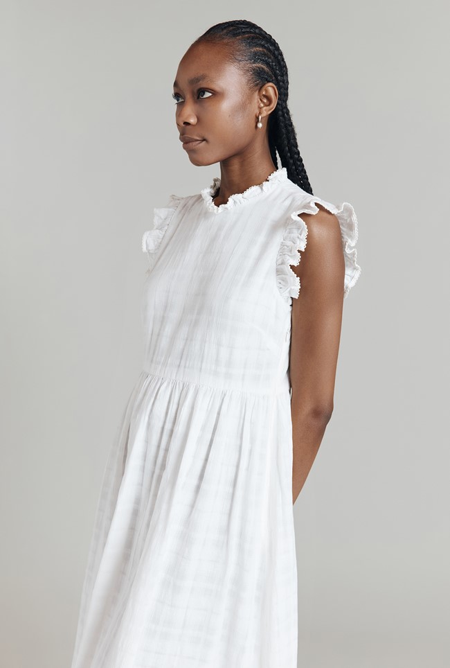 Monique Cotton Mix Midi Dress