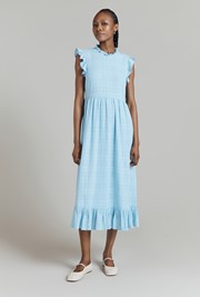 Monique Cotton Mix Midi Dress