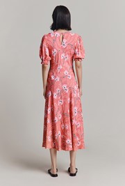 Lainey Floral Crepe Midi Dress