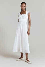 Fleurine Cotton Midi Dress