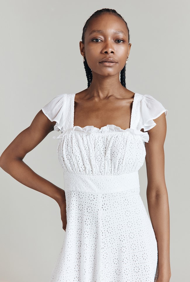 Fleurine Cotton Midi Dress