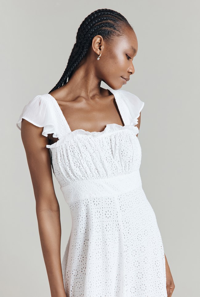 Fleurine Cotton Midi Dress