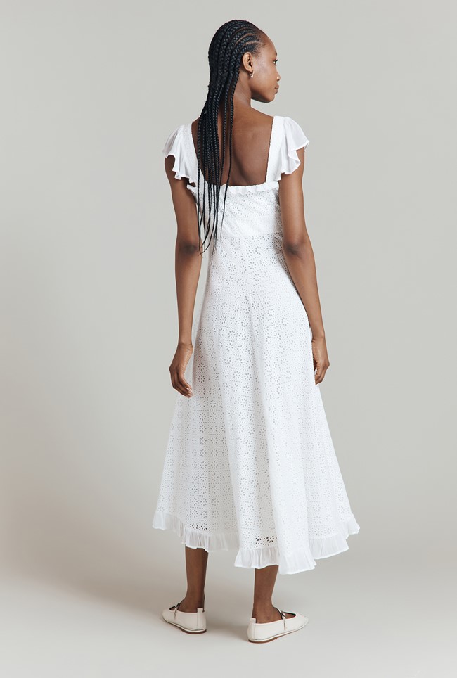 Fleurine Cotton Midi Dress