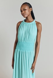 Alora Crinkle Midi Dress