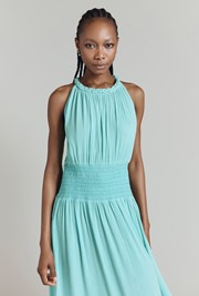 Alora Crinkle Midi Dress