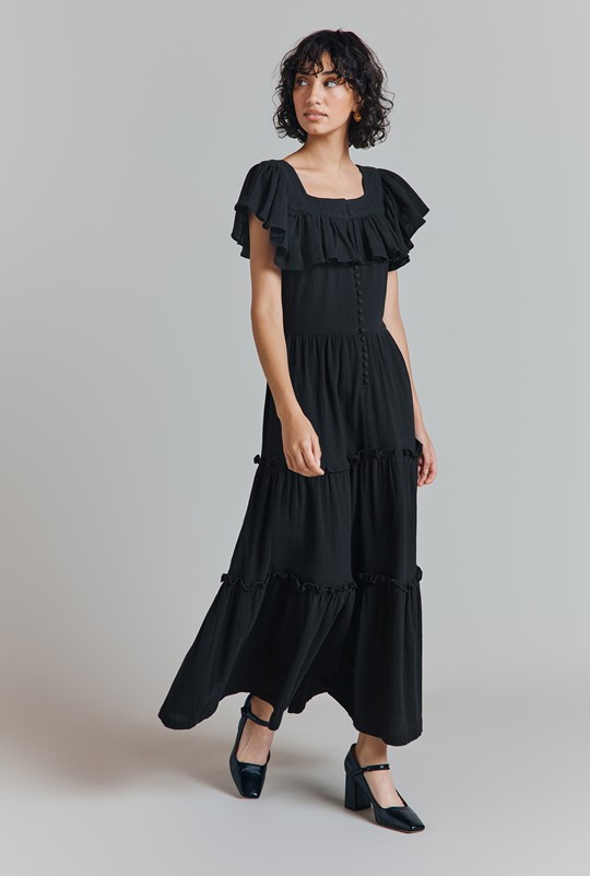 Alba Tiered  Midi Dress