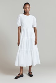 Celeste Cotton Broderie Anglaise Midi Dress