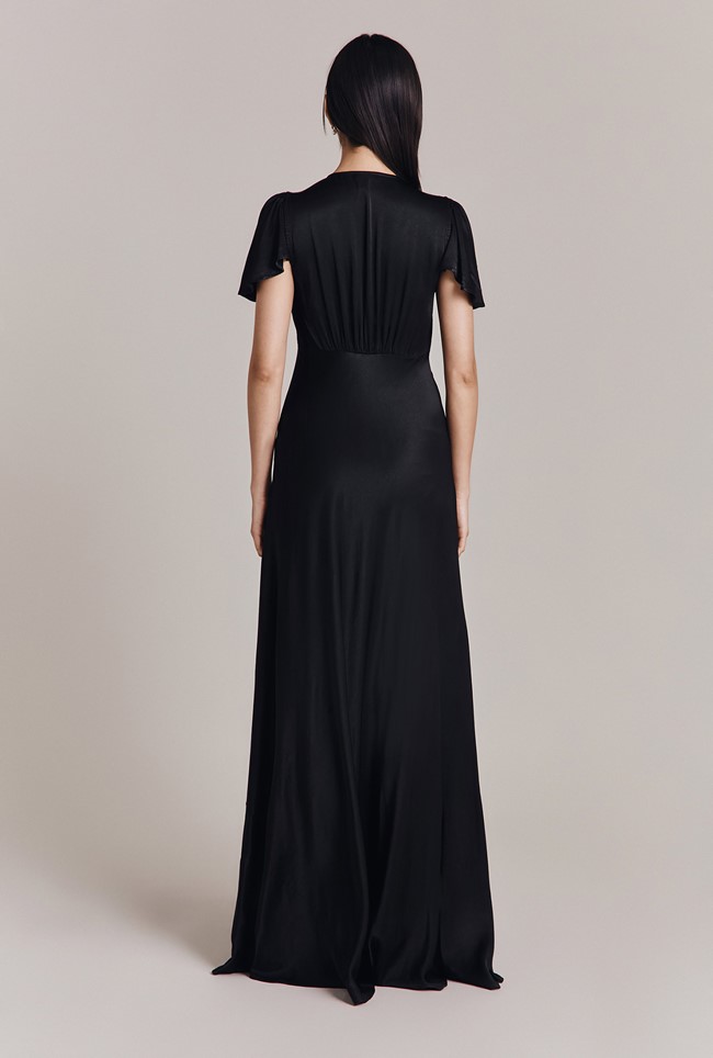 Delphine Satin Maxi Dress