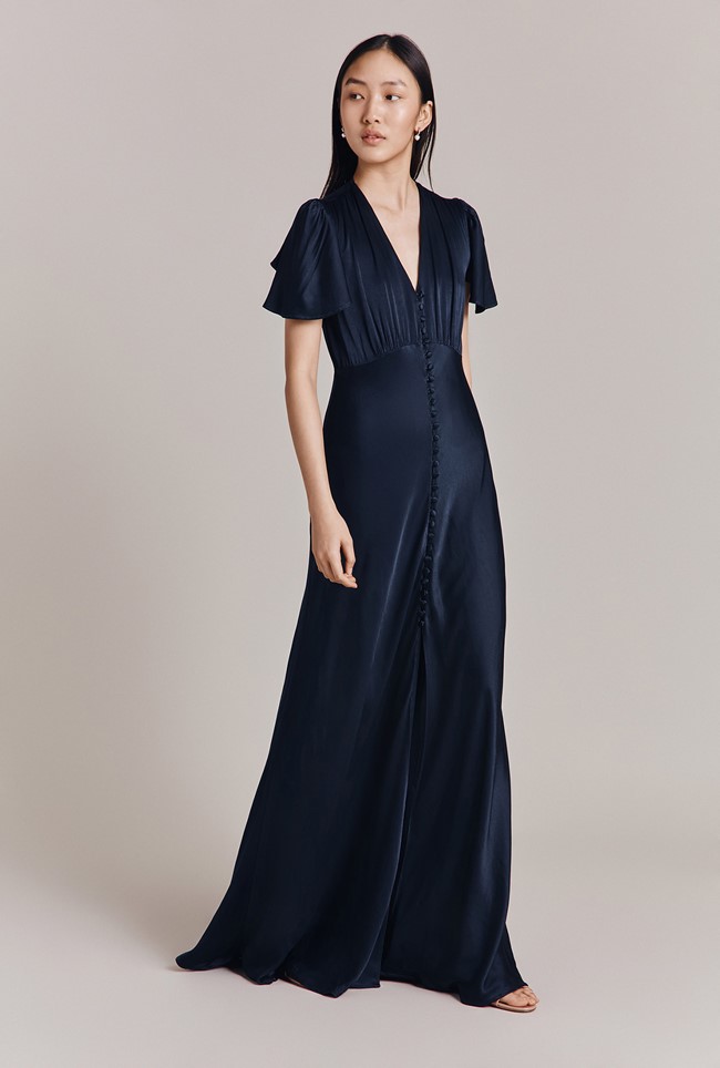 Delphine Satin Maxi Dress