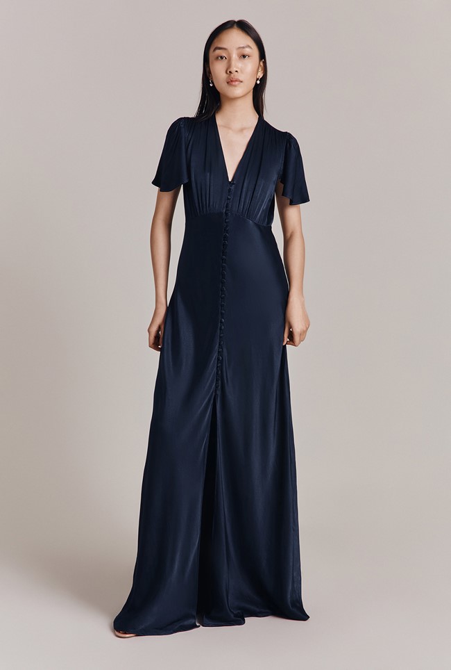 Delphine Satin Maxi Dress