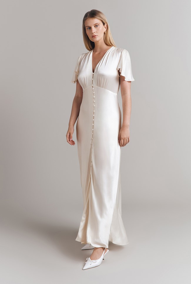 Delphine Satin Maxi Dress