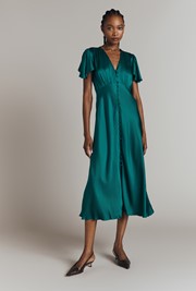 Grace Satin Midi Dress