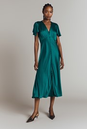 Grace Satin Midi Dress