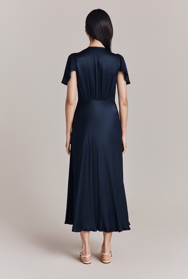 Grace Satin Midi Dress