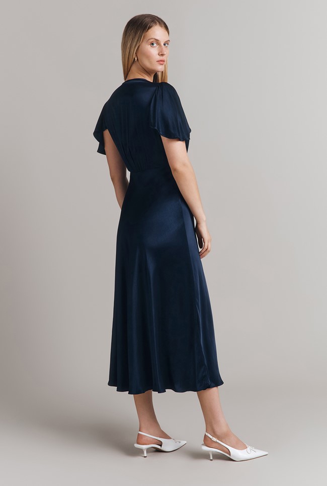 Grace Satin Midi Dress