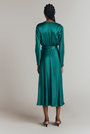 Meryl Satin Midi Dress