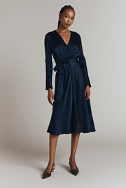 Meryl Satin Midi Dress