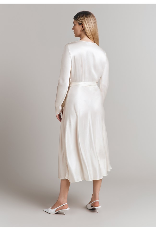 Meryl Satin Midi Dress