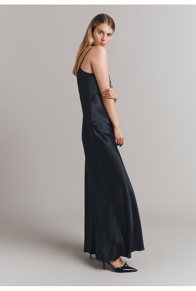 Winnie Satin Maxi Dress Ghost London