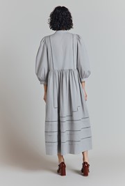 Nova Cotton Embroidered Midi Dress