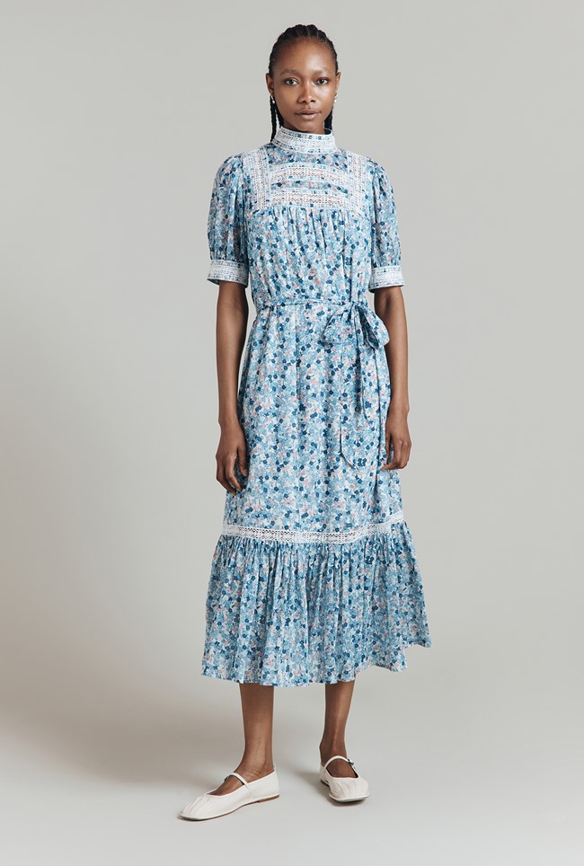 Josephine Floral Cotton Midi Dress