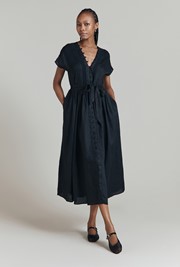 Danielle Linen Midi Dress