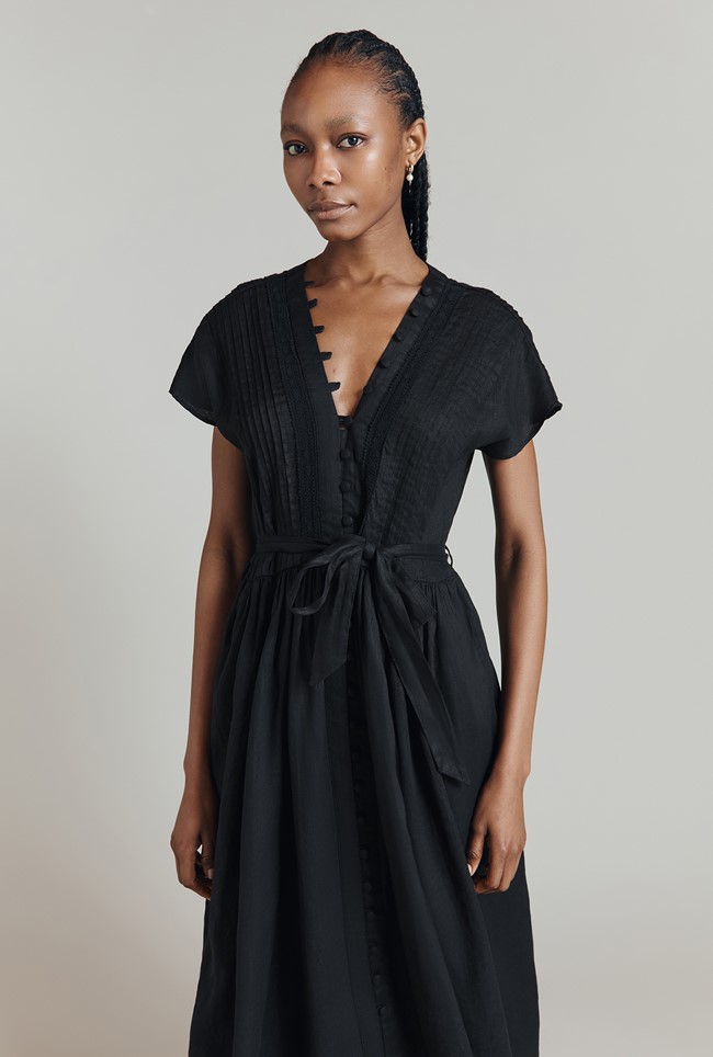 Danielle Linen Midi Dress