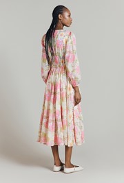 Adeline Floral Cotton Midi Dress