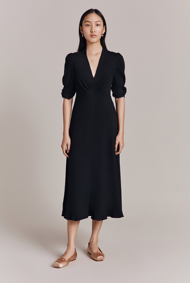 Madi Crepe Midi Dress