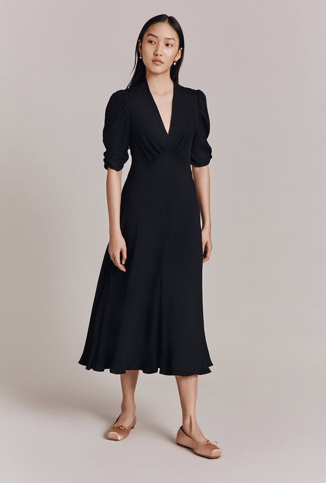 Madi Crepe Midi Dress