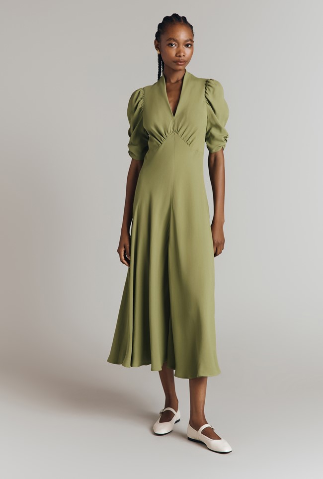 Madi Crepe Midi Dress