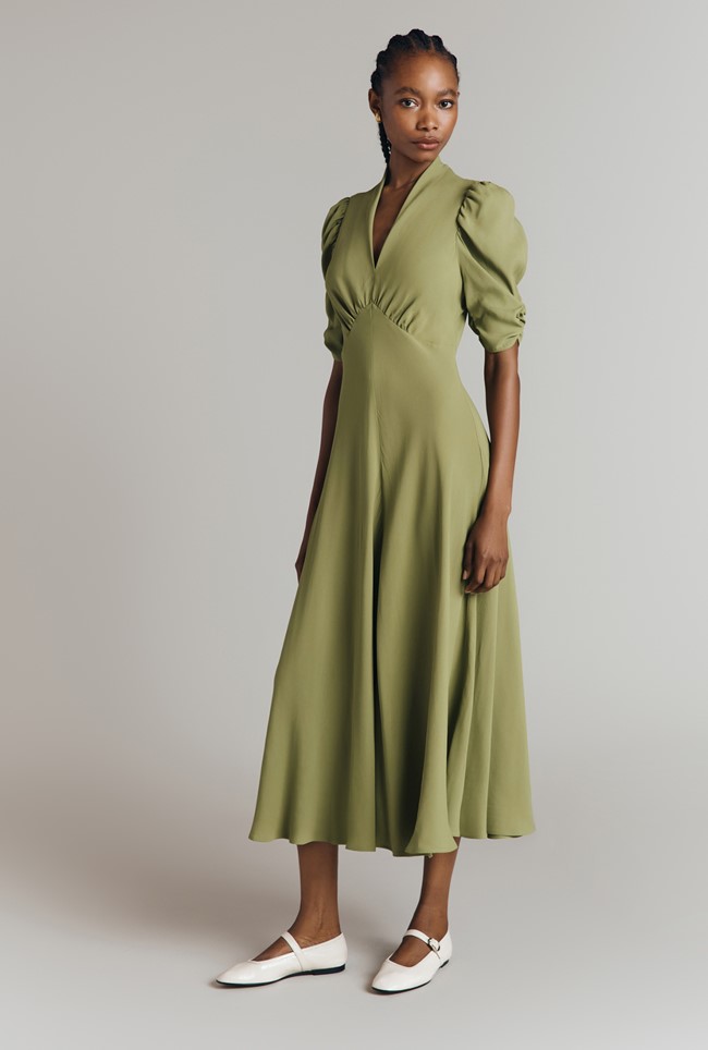 Madi Crepe Midi Dress