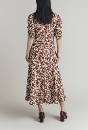 Madi Crepe Floral Midi Dress