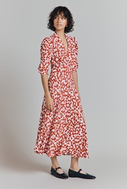 Madi Crepe Printed Midi Dress