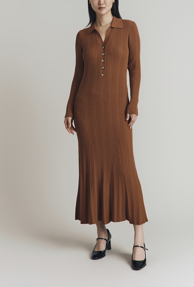 Fern Ribbed Knit Dress