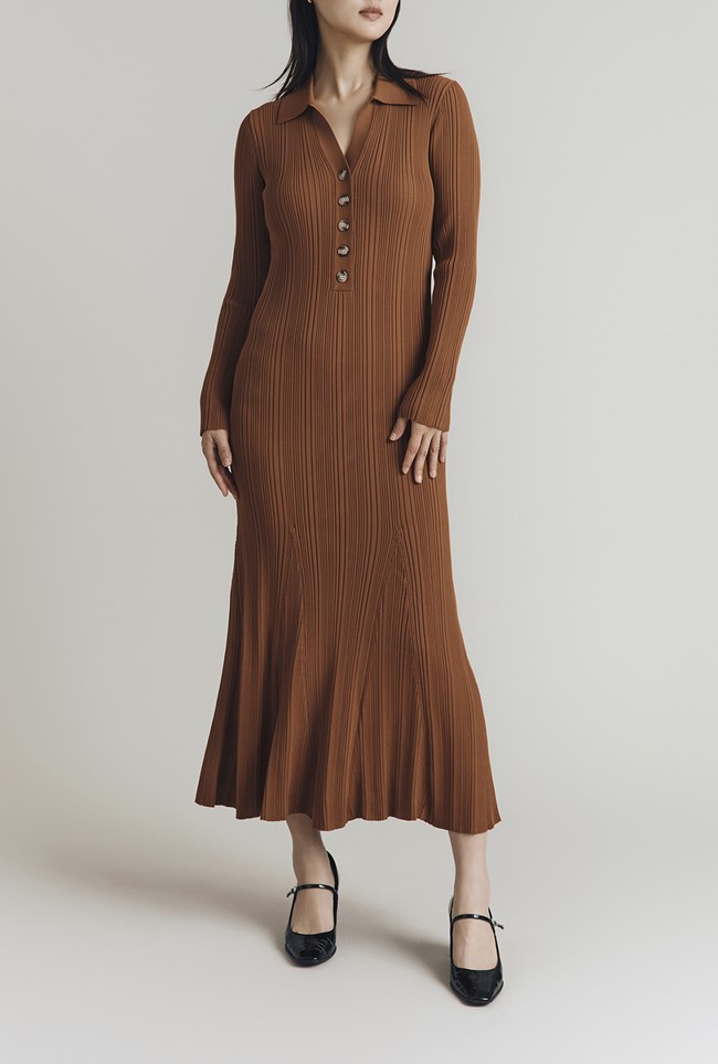 Fern Ribbed Knit Dress