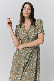 Flo Floral Midi Tea Dress