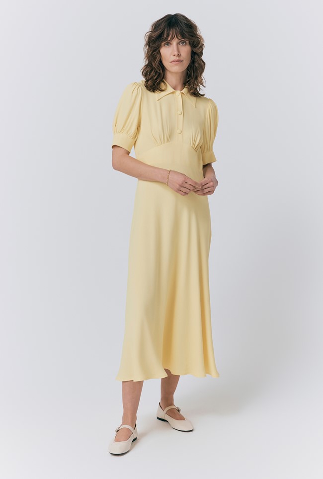 Wilma Crepe Midi Tea Dress