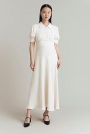 Wilma Crepe Midi Tea Dress