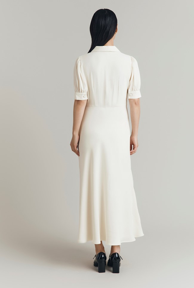 Wilma Crepe Midi Tea Dress