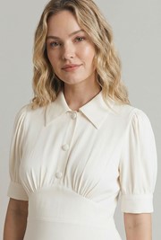 Wilma Crepe Midi Tea Dress