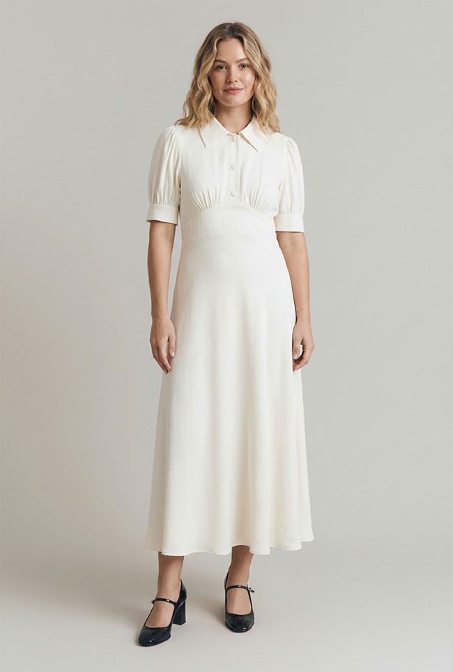 Wilma Crepe Midi Tea Dress